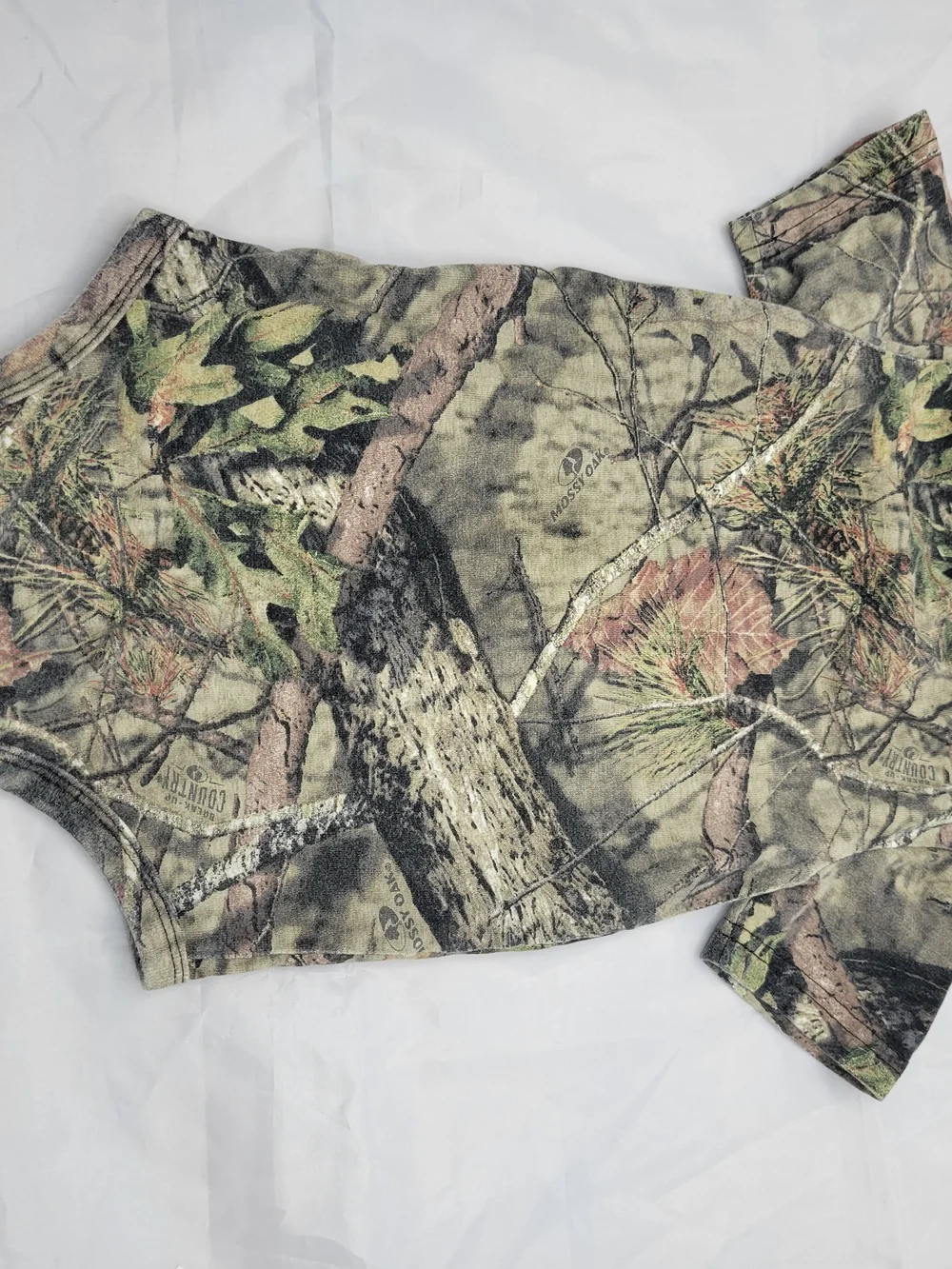 Carhartt Camo One-Piece Bodysuit with Orange Logo